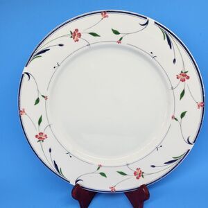 Ranmaru 1430 Ivory Elegance Caprice 12" Floral Chop Plate Round Platter READ DES